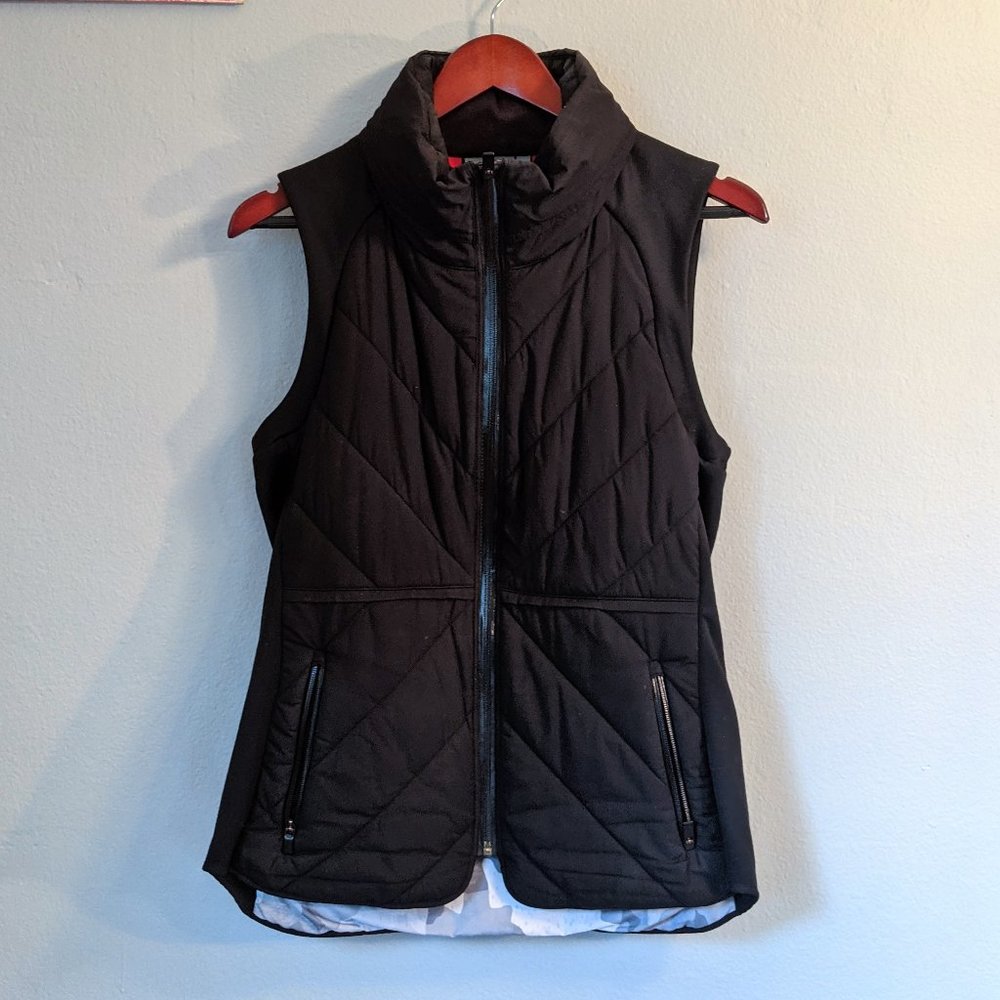 Athleta Women's Quilted Zip Vest in Black